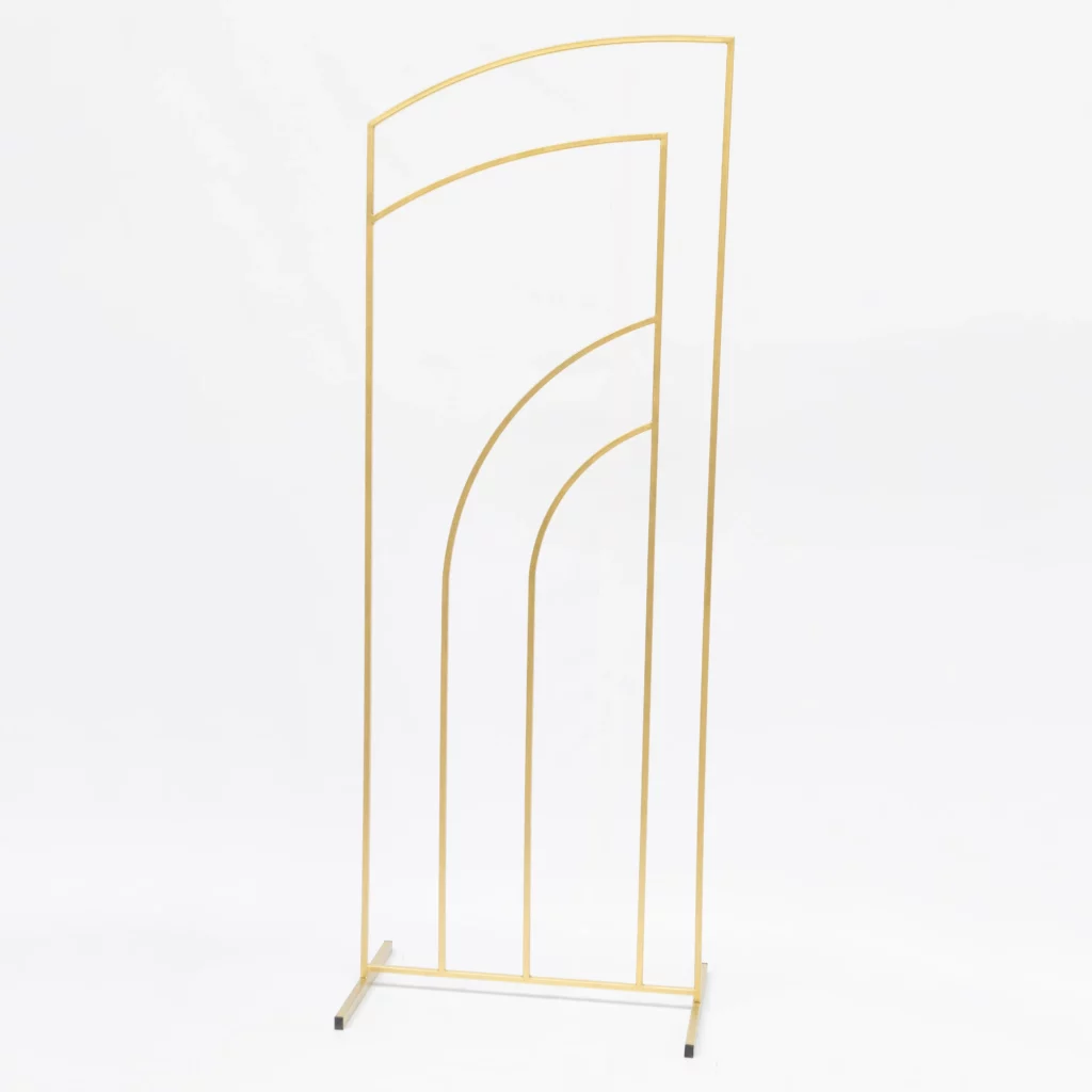 Złoty Stelaż Półłuk Dekoracyjny 220 cm - złota geometria - rent4events.pl, rent4wedding.pl.