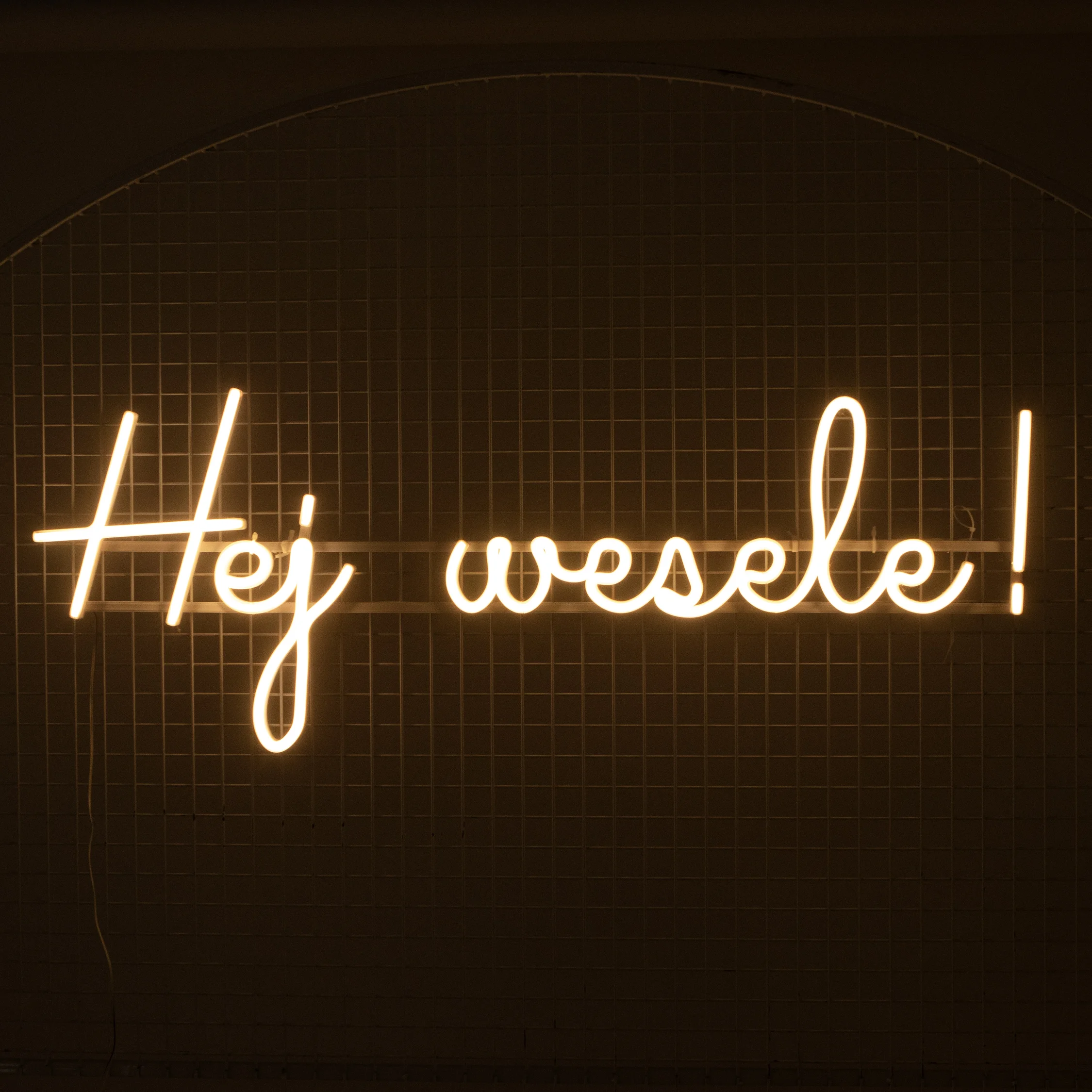 Neon Hej Wesele! - love is in the air - rent4events.pl, rent4wedding.pl.